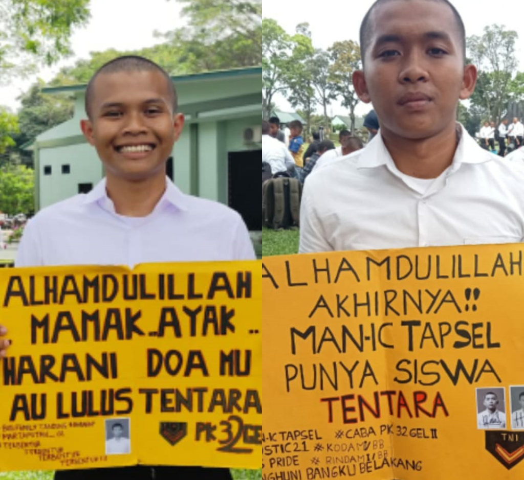 DUA Siswa MAN Insan Cendikia Tapsel Lolos Masuk TNI AD