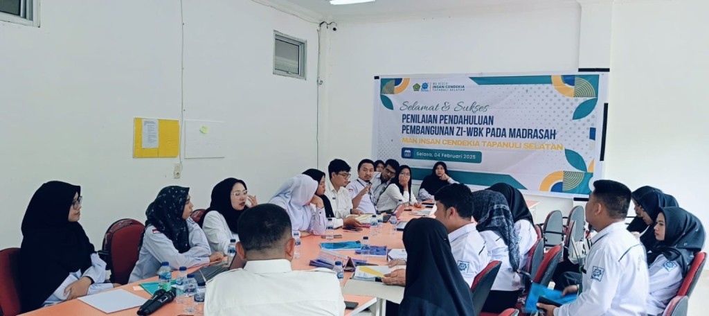 Tim Zona Integritas MAN IC Tapanuli Selatan Ikuti Tahapan Penilaian Pendahuluan PMPZI 2024 