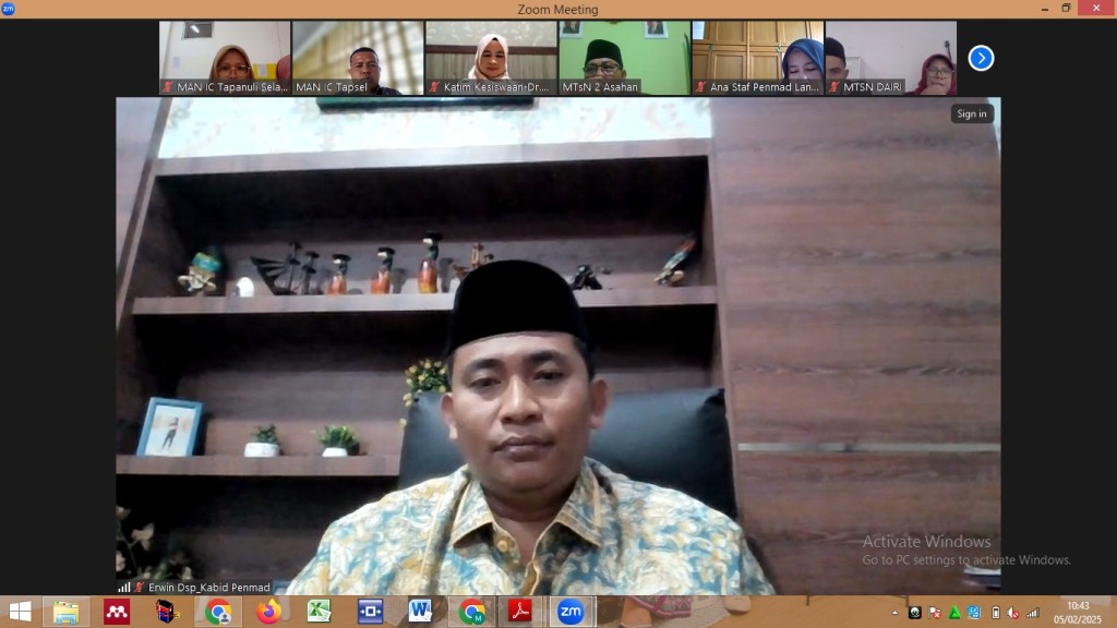 Kanwil Kemenag Sumut Bersamai MAN IC Tapsel Sosialisasi SNPDB 2025