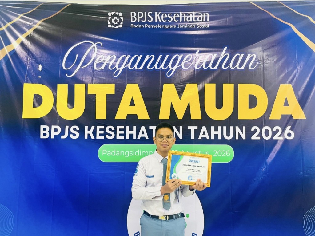 Aqila Pratama Hasibuan, Murid MAN IC Tapsel, sabet finalis dan Duta Muda BPJS Kesehatan 2026