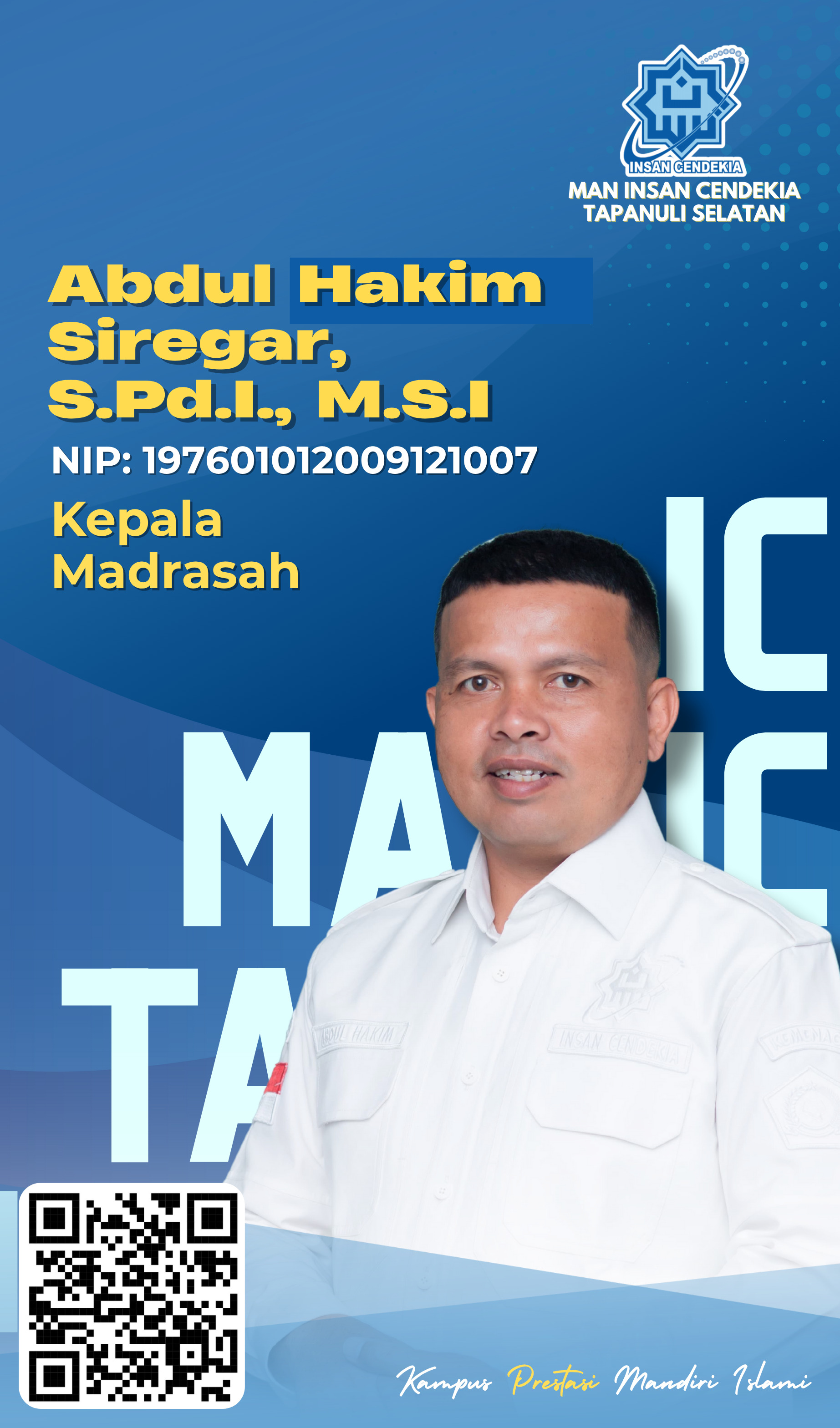 Foto Abdul Hakim Siregar, S.Pd.I., M.S.I