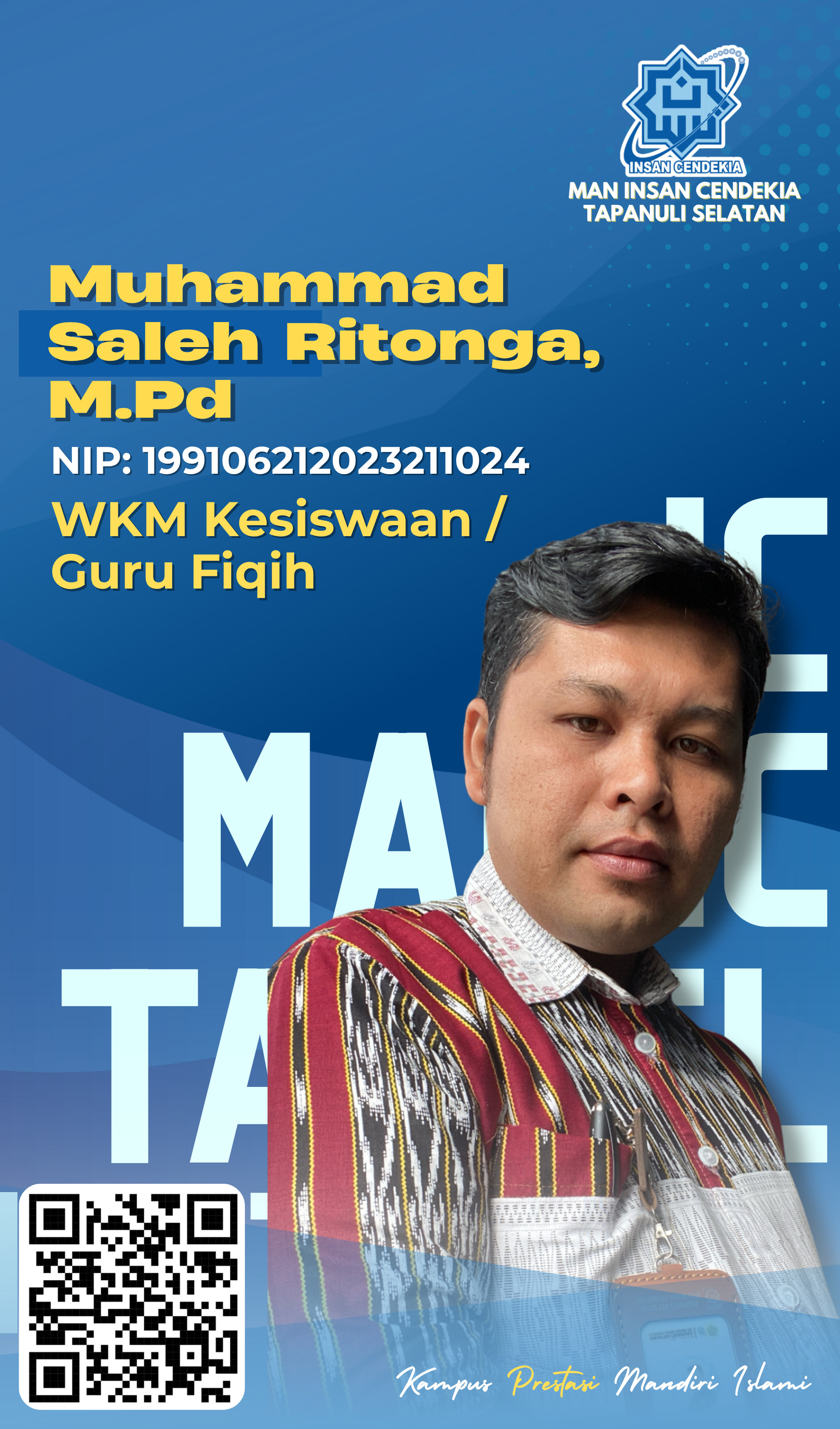 Foto Muhammad Saleh Ritonga, M.Pd