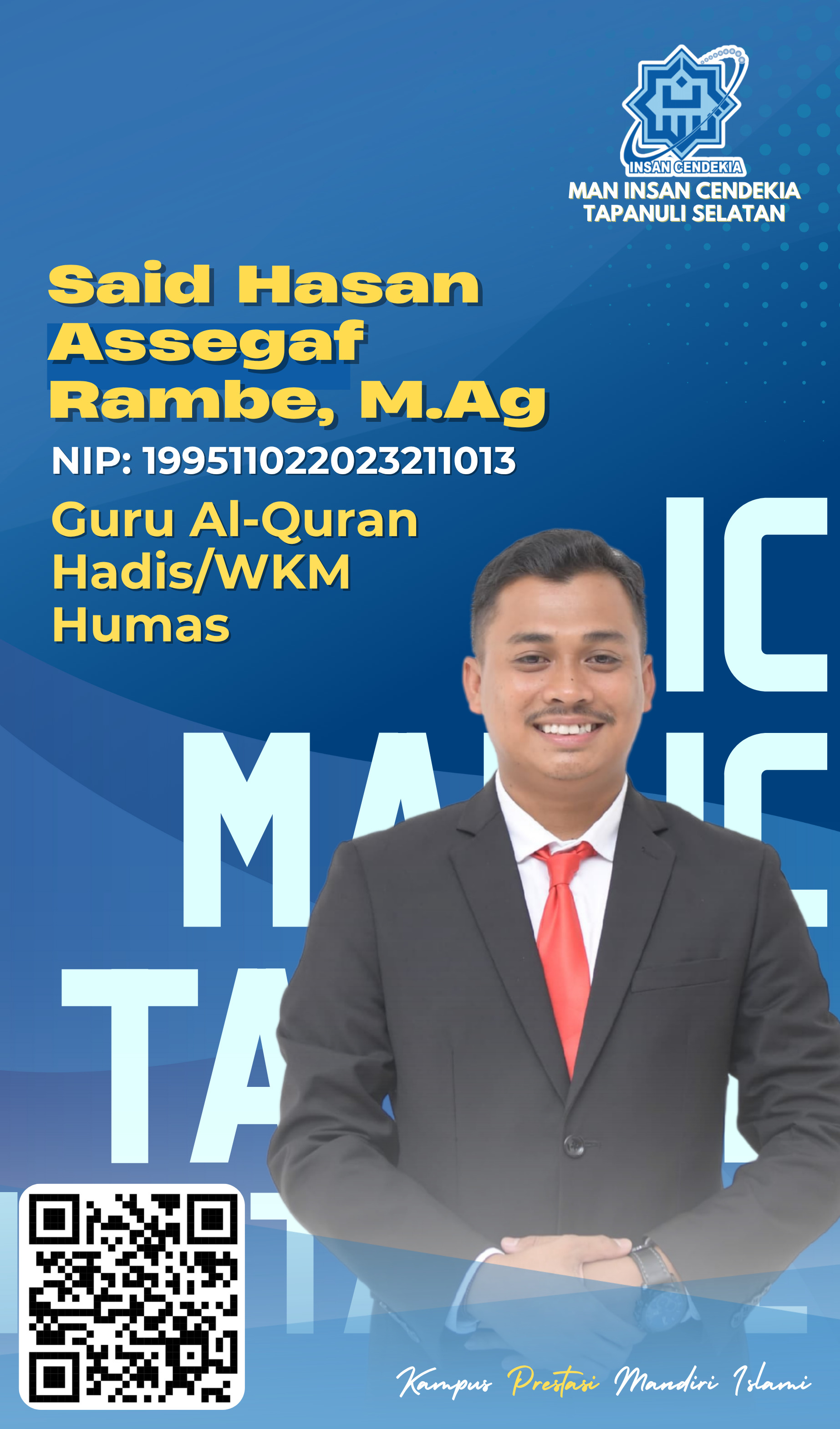 Foto Said Hasan Assegaf Rambe, M.Ag