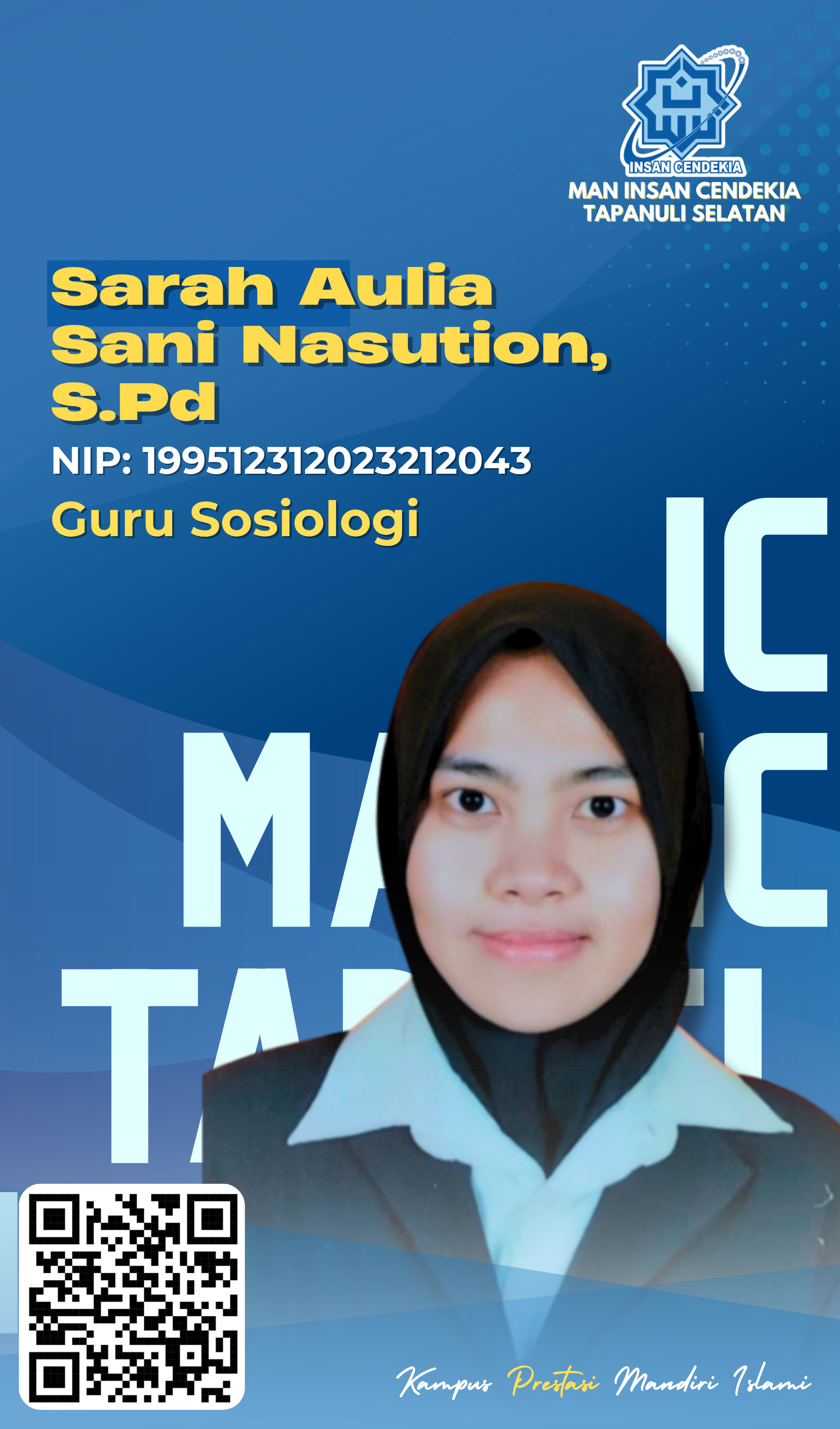 Foto Sarah Aulia Sani Nasution, S.Pd