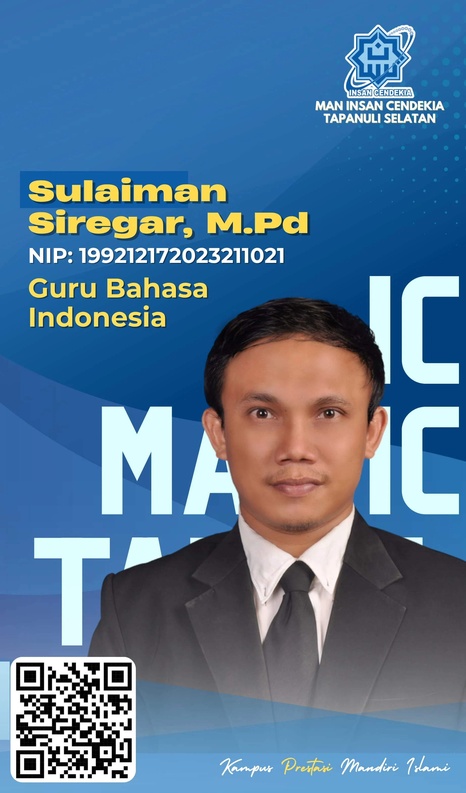 Foto Sulaiman Siregar, M.Pd
