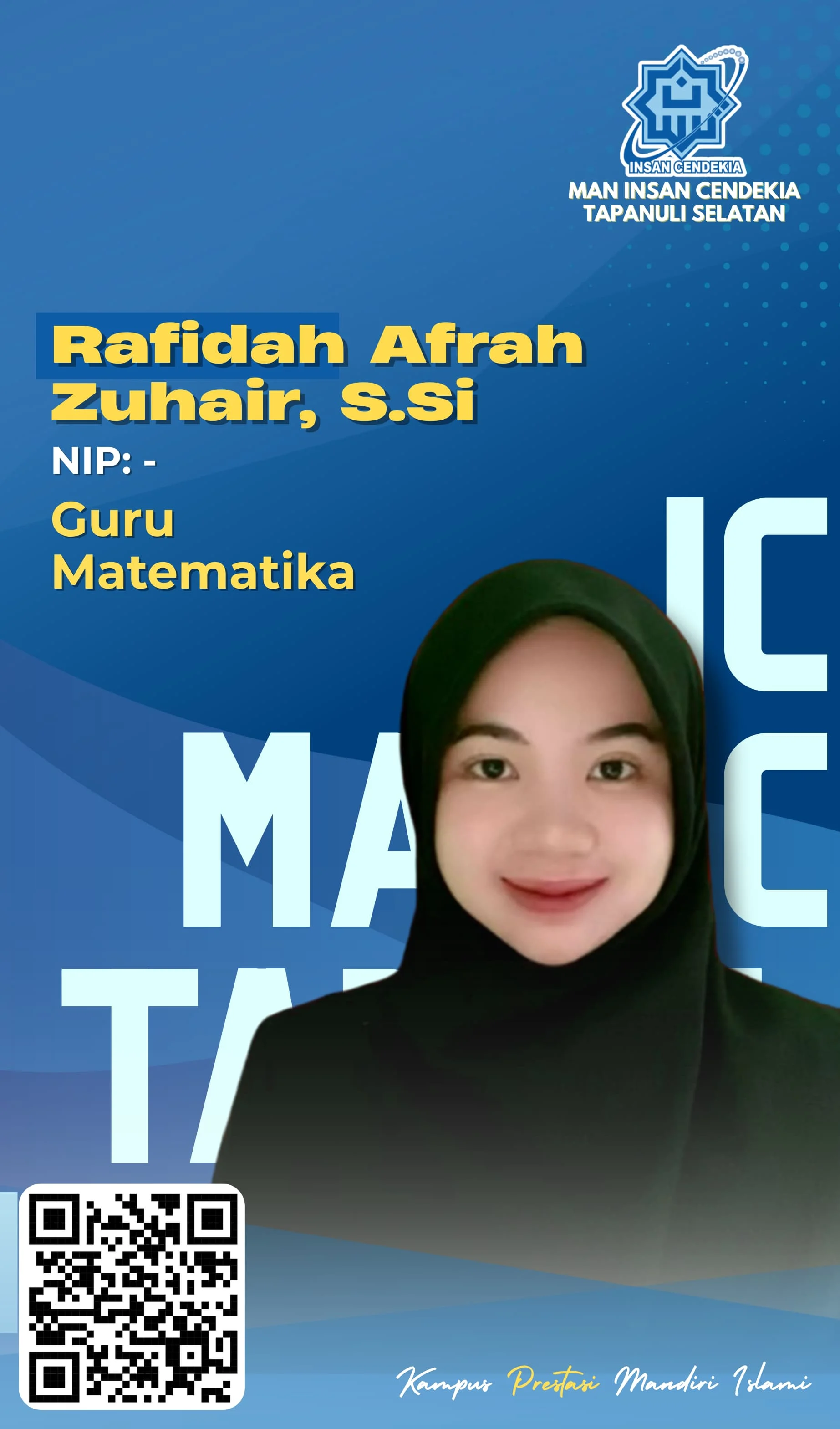 Foto Rafidah Afrah Zuhair, S.Si