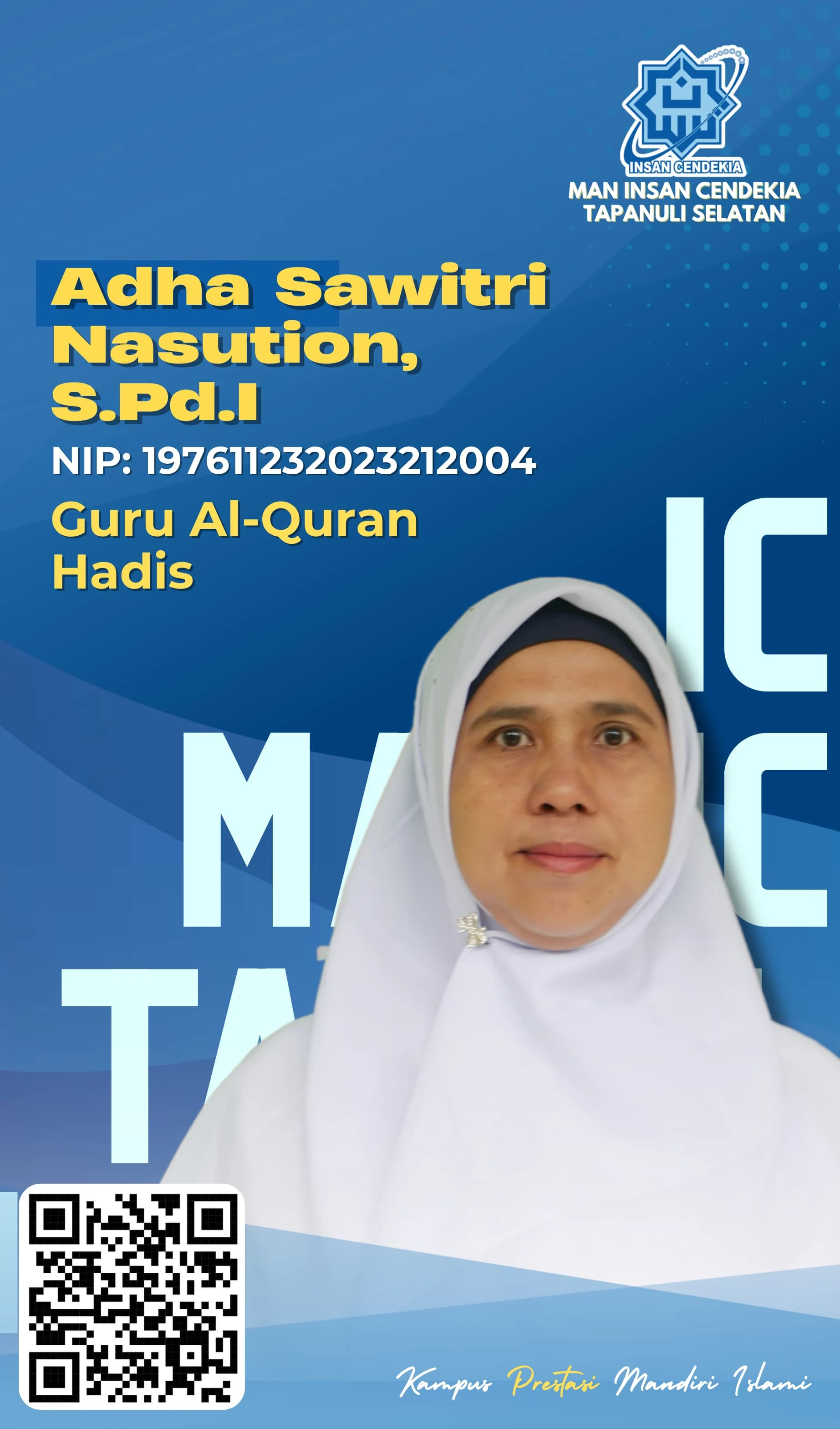 Foto Adha Sawitri Nasution, S.Pd.I