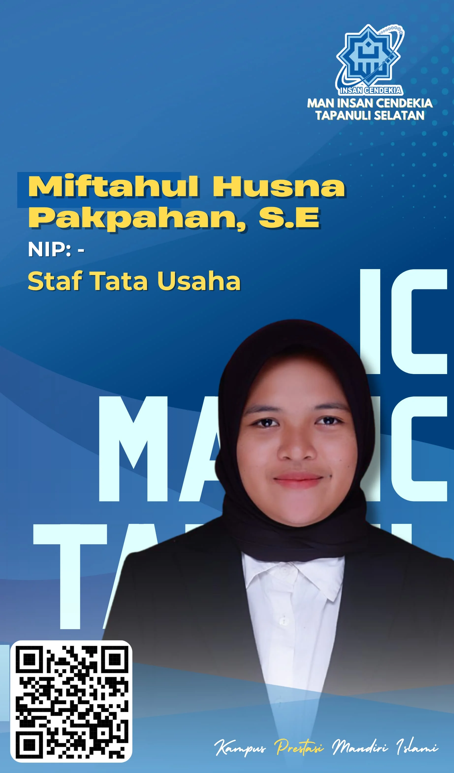 Foto Miftahul Husna Pakpahan, SE